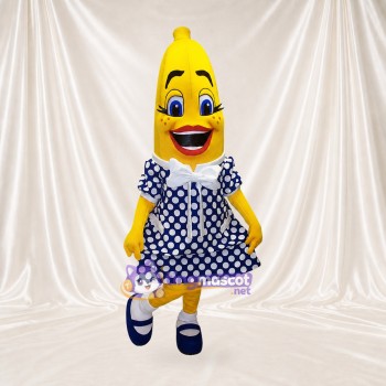 Banana Woman Mascot Costume Full Body for Adults School Events