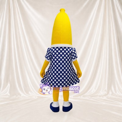 Banana Woman Mascot Costume Full Body for Adults School Events