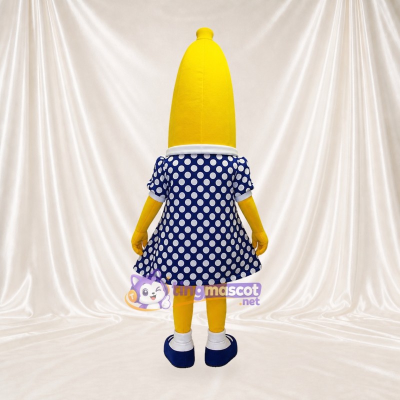 Banana Woman Mascot Costume Full Body for Adults School Events