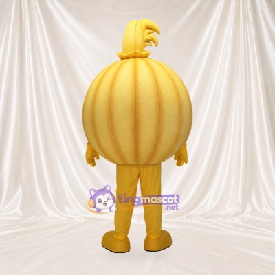 Yellow Onion Mascot Costume Full Body for Adults Food Events