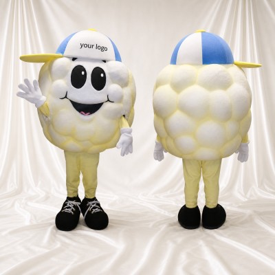 Pop corn Costume de mascotte intégral pour adultes Événements gastronomiques