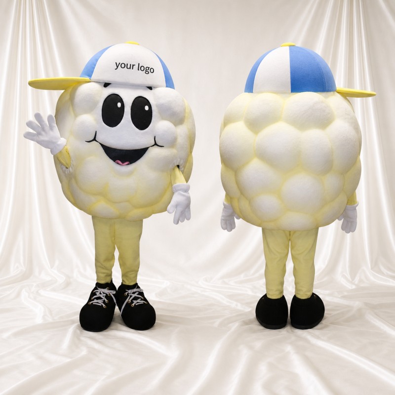 Pop corn Costume de mascotte intégral pour adultes Événements gastronomiques