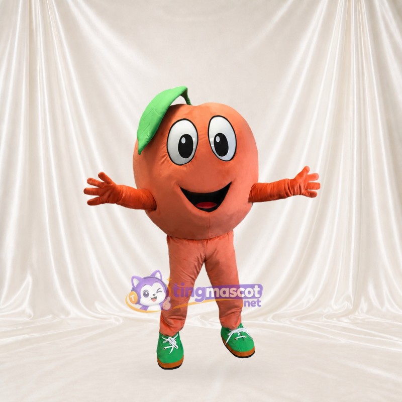 Peach Mascot Costume Full Body for Adults Food Events