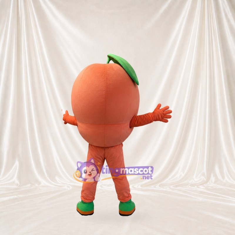 Peach Mascot Costume Full Body for Adults Food Events