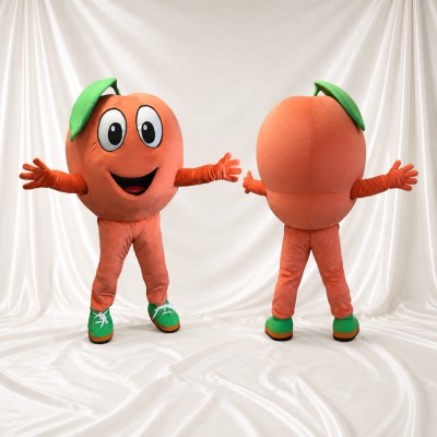 Peach Mascot Costume Full Body for Adults Food Events