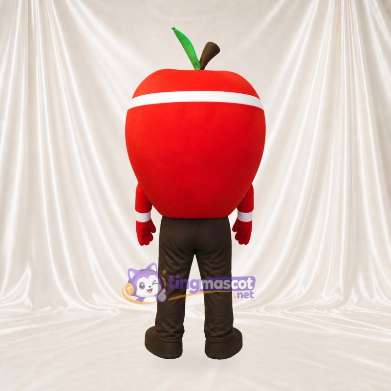 Red Apple Mascot Costume Full Body for Adults Food Events