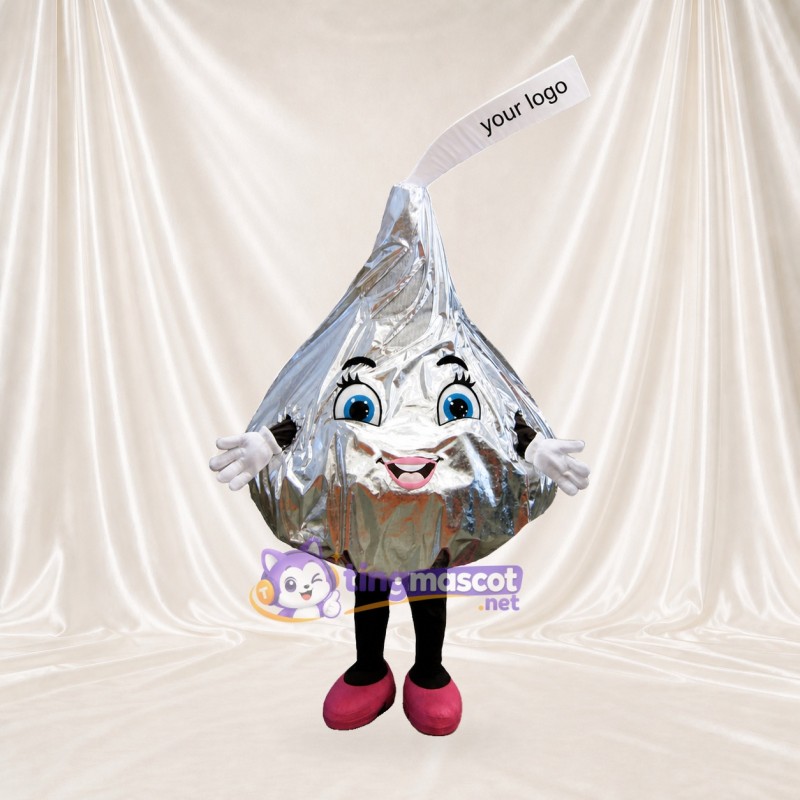 Chocolate Drop Mascot Costume Full Body for Adults Food Events