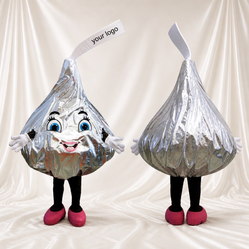 Chocolate Drop Mascot Costume Full Body for Adults Food Events