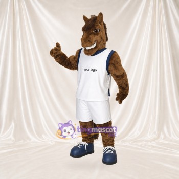 Athlète Cheval en Uniforme d'Équipe Costume de mascotte intégral pour adultes Événements sportifs