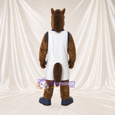 Athlète Cheval en Uniforme d'Équipe Costume de mascotte intégral pour adultes Événements sportifs