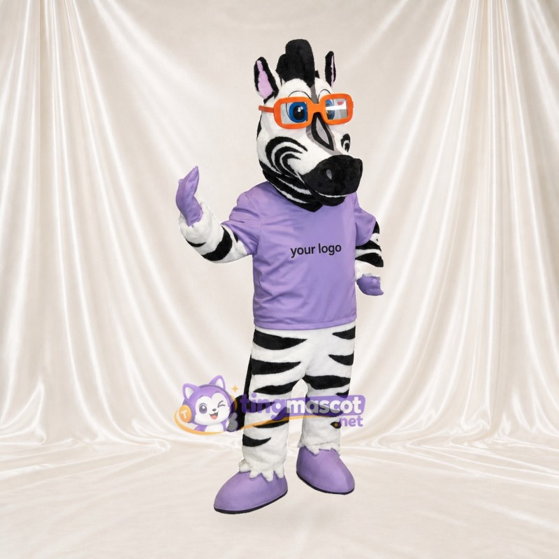 Team Uniform Zebra Athlete Mascot Costume Full Body for Adults Sports Events