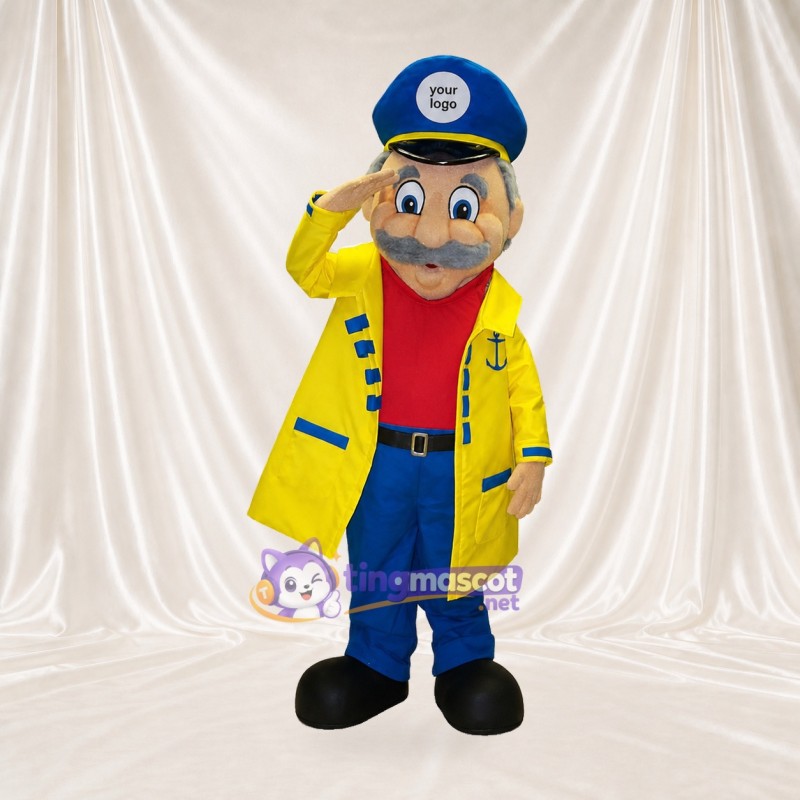 Capitaine de Navire Costume de mascotte intégral pour adultes Promotions