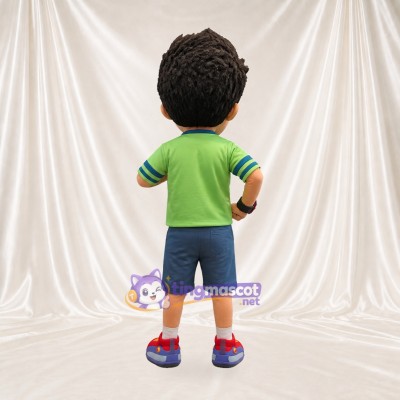Cartoon Boy Mascot Costume Full Body for Adults Schools
