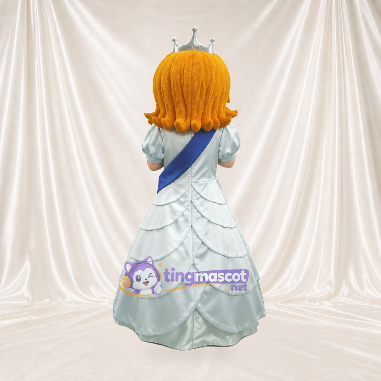 Princesse Blanche Costume de mascotte intégral pour adultes Événements scolaires Princesse Blanche Costume de mascotte intégral pour adultes Événements scolaires