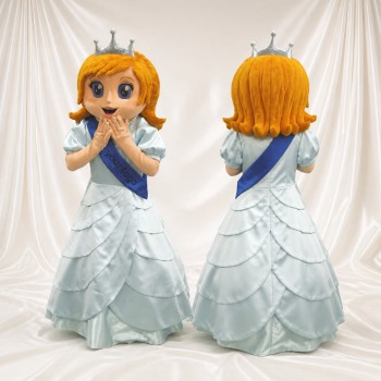 Princesse Blanche Costume de mascotte intégral pour adultes Événements scolaires
