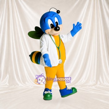 Bee Scientist Mascot Costume Full Body for Adults Promotions