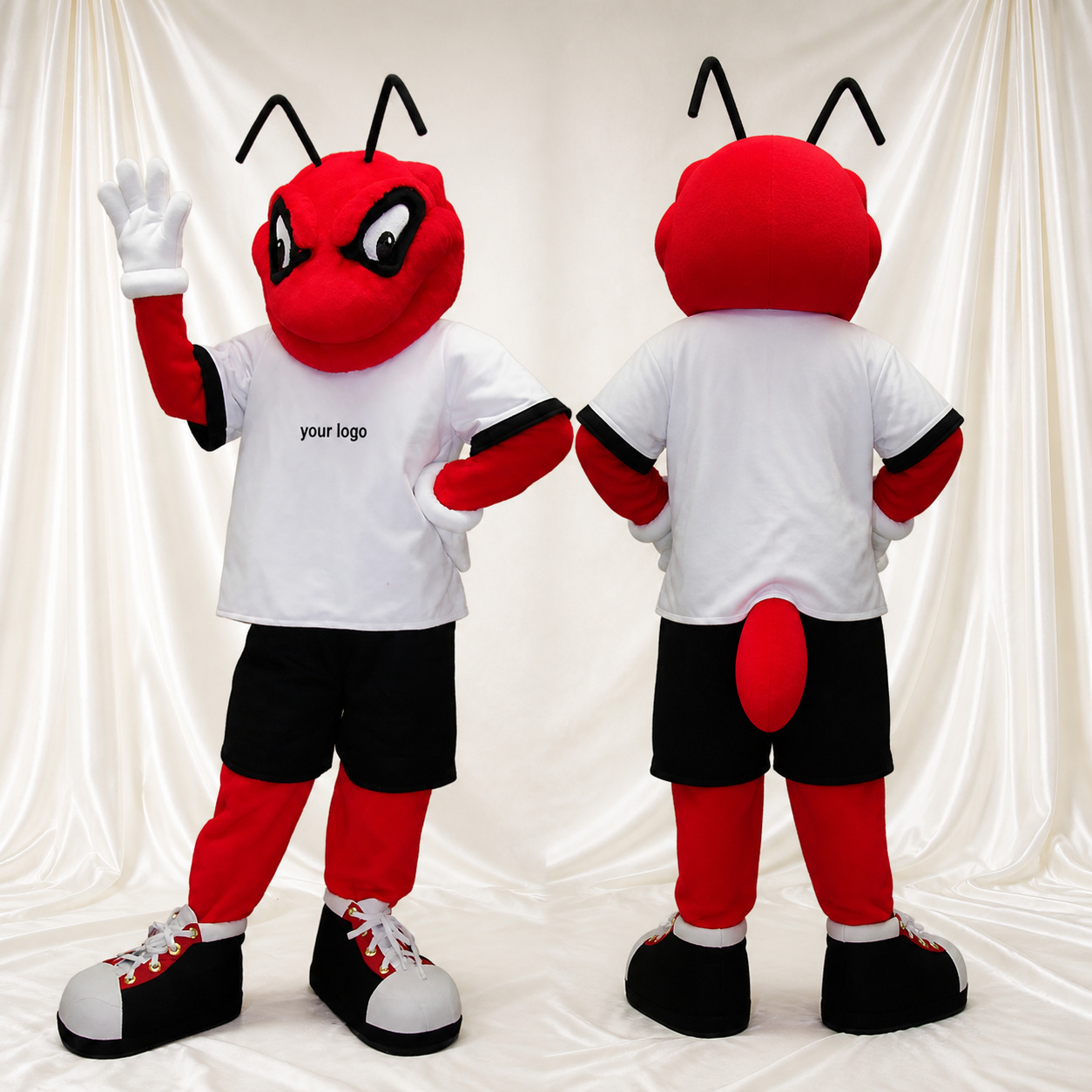 Ant Athlete Mascot Costume Full Body for Adults Sports Events Ant Athlete Mascot Costume Full Body for Adults Sports Events