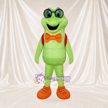 Frog Student Mascot Costume Full Body for Adults School Events