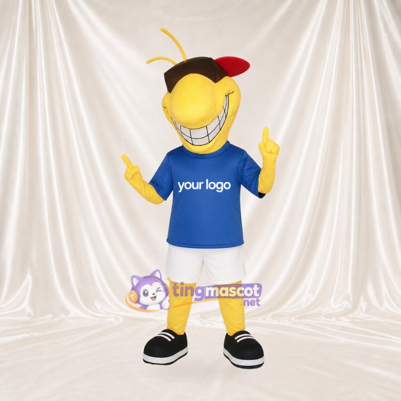 Bee Athlete Mascot Costume Full Body for Adults Sports Events