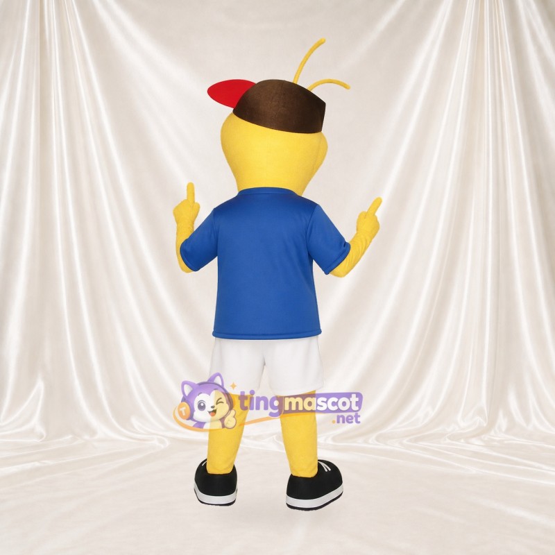 Bee Athlete Mascot Costume Full Body for Adults Sports Events
