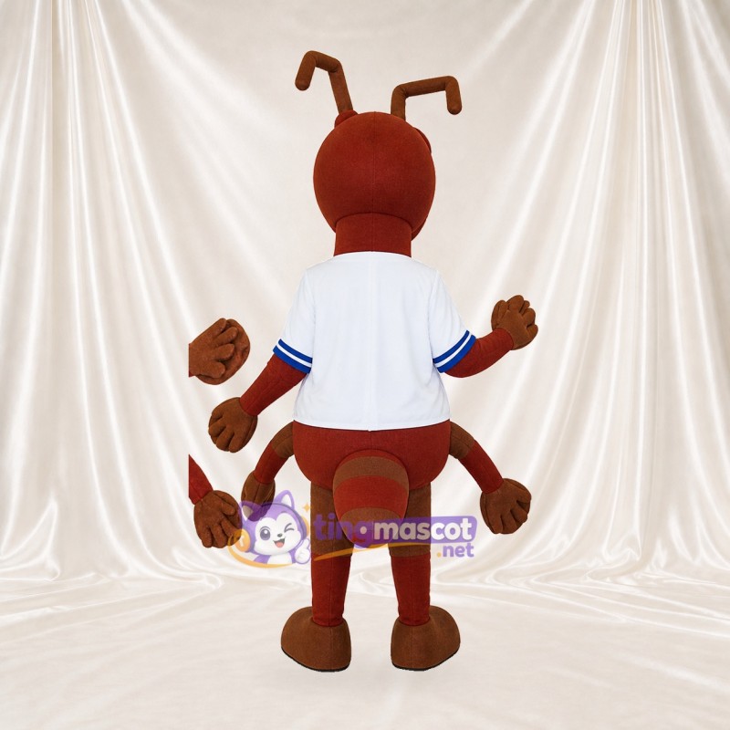 Brown Ant Athlete Mascot Costume Full Body for Adults Sports Events