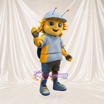 Bee Worker Mascot Costume Full Body for Adults Promotions