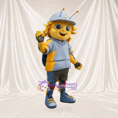 Bee Worker Mascot Costume Full Body for Adults Promotions