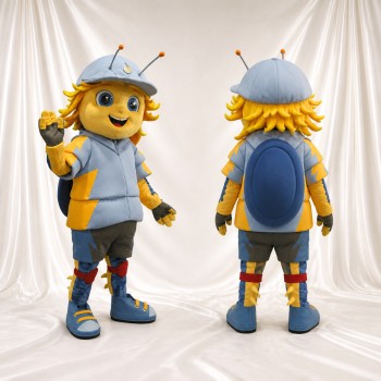 Bee Worker Mascot Costume Full Body for Adults Promotions