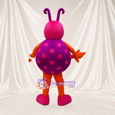 Pink Construction Insect Mascot Costume Full Body for Adults School Events