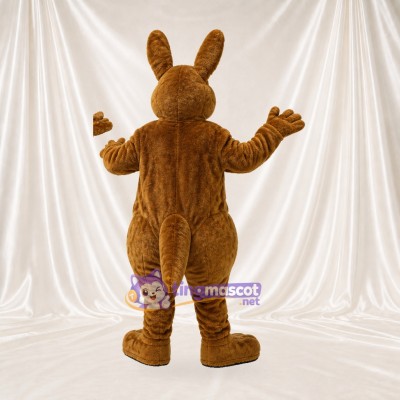 Brown and Tan Kangaroo Mascot Costume Full Body for Adults School Events