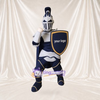 Chevalier bleu marine Costume de mascotte intégral pour adultes Promotions