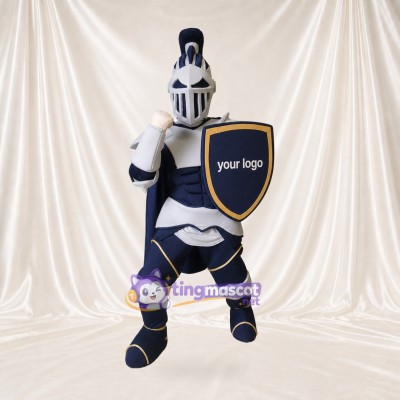 Navy Knight Mascot Costume Full Body for Adults Promotions