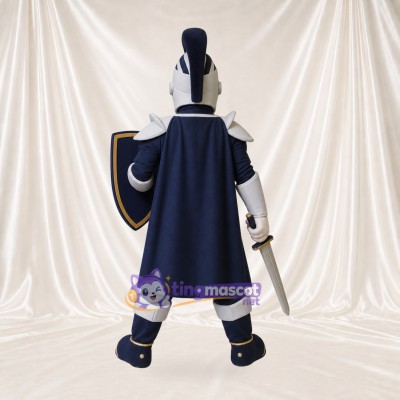 Navy Knight Mascot Costume Full Body for Adults Promotions