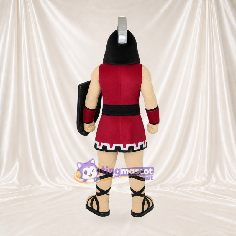 Red Warrior Mascot Costume Full Body for Adults Promotions