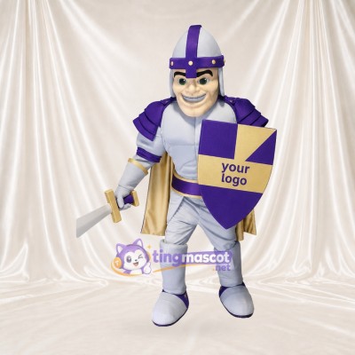 Chevalier Violet Costume de mascotte intégral pour adultes Promotions