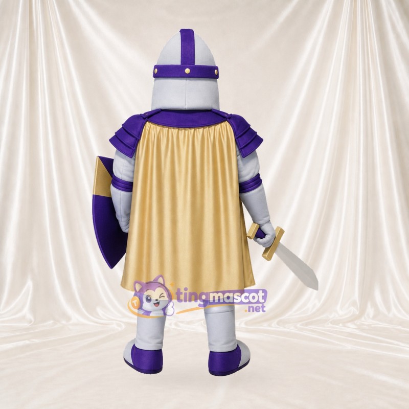 Chevalier Violet Costume de mascotte intégral pour adultes Promotions