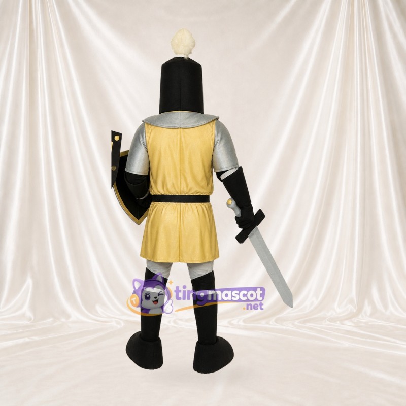 Black Knight Mascot Costume Full Body for Adults Promotions