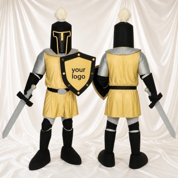 Chevalier Noir Costume de mascotte intégral pour adultes Promotions