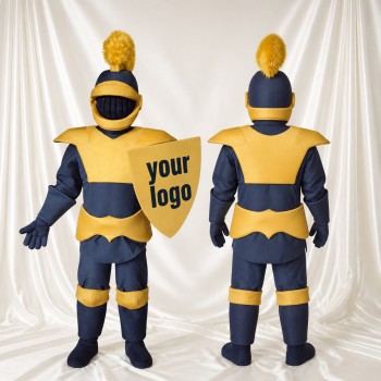 Chevalier Spécifique au Rôle Bleu Marine Costume de mascotte intégral pour adultes Promotions