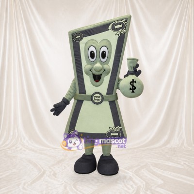 Dollar Bill Mascot Costume Full Body for Adults Promotions