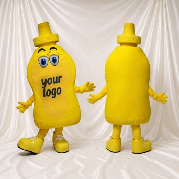 Bouteille de condiment Costume de mascotte intégral pour adultes Promotions