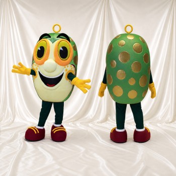 Extraterrestre ovale Costume de mascotte intégral pour adultes Événements scolaires