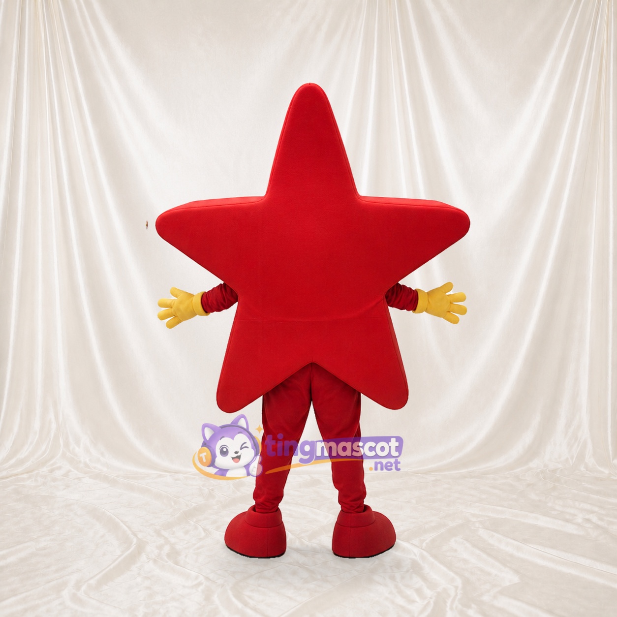 Red Star Character Mascot Costume Full Body for Adults Promotions Red Star Character Mascot Costume Full Body for Adults Promotions