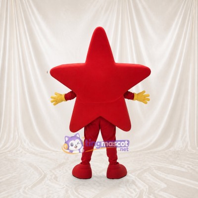 Red Star Character Mascot Costume Full Body for Adults Promotions
