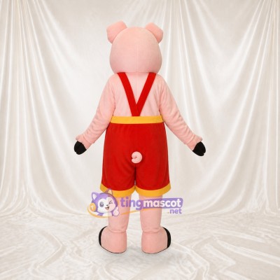 Pig Worker Mascot Costume Full Body for Adults Promotions