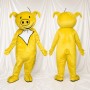 Gelbes Schwein Maskottchenkostüm Ganzkörper für Erwachsene Schulveranstaltungen