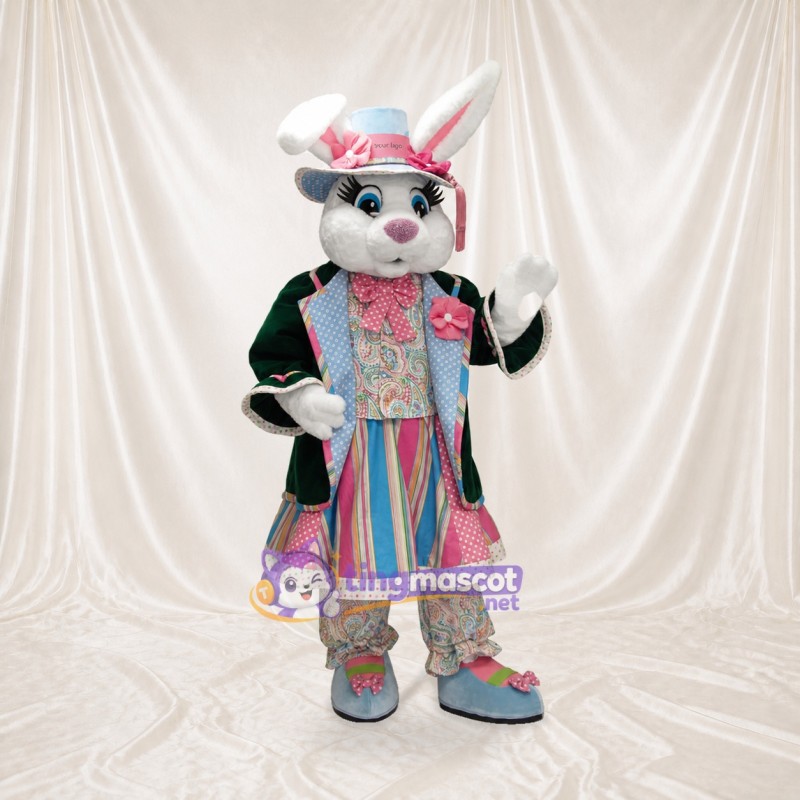 Lapin artiste Costume de mascotte intégral pour adultes Promotions