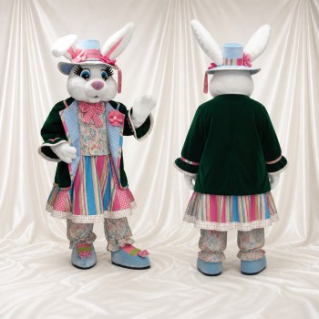 Lapin artiste Costume de mascotte intégral pour adultes Promotions
