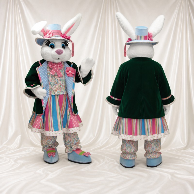 Lapin artiste Costume de mascotte intégral pour adultes Promotions