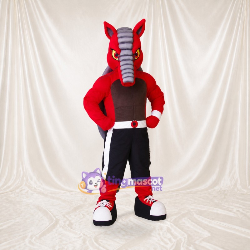 Armadillo Athlete Mascot Costume Full Body for Adults Sports Events